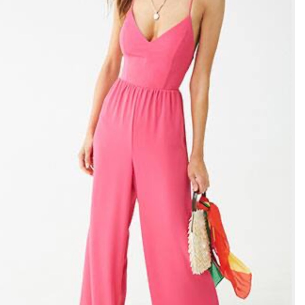 NWT Crisscross back cami jumpsuit